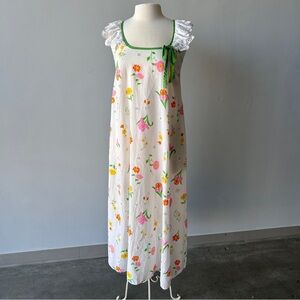Vintage floral maxi dress